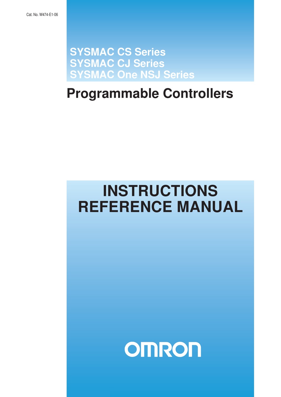 Omron Instruction Manual 1