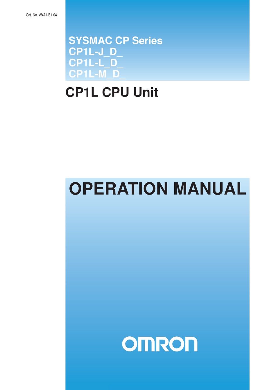 CPU Unit CP1L-L14DT-D USB Port Type 