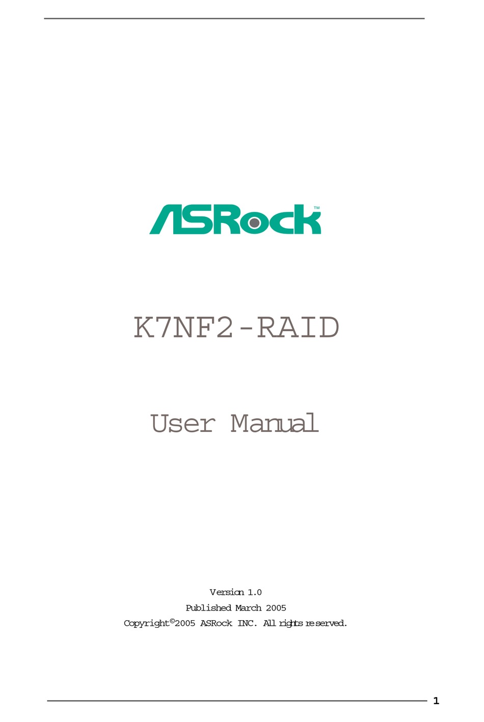 slice fake merge ASROCK K7NF2-RAID USER MANUAL Pdf Download | ManualsLib
