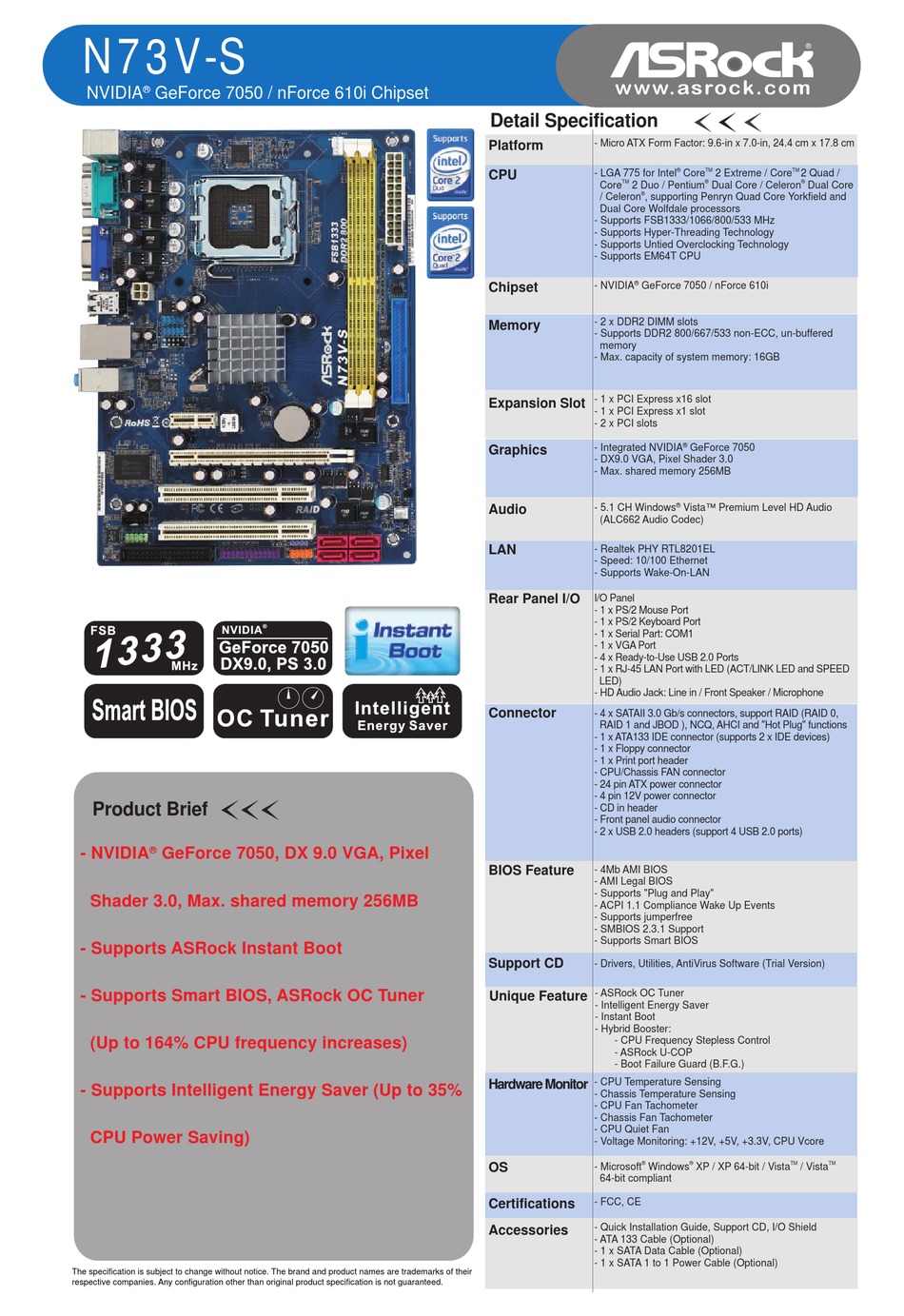 fsb 1333 motherboard front panel