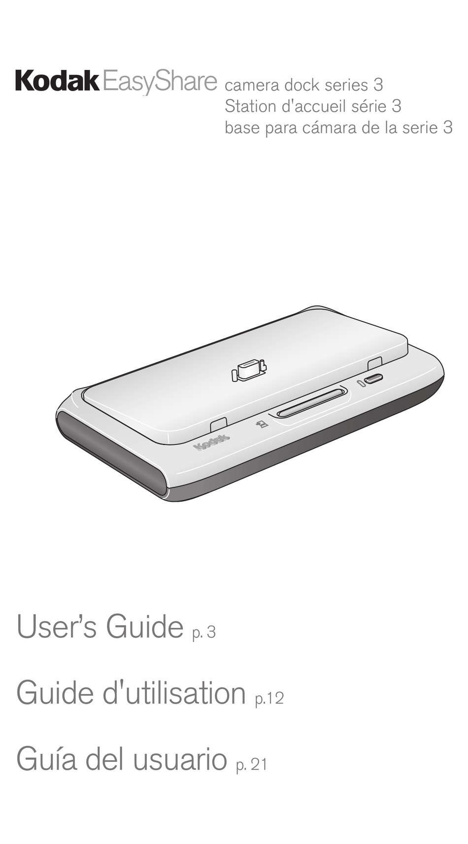 KODAK CAMERA DOCK 3 USER MANUAL Pdf Download ManualsLib