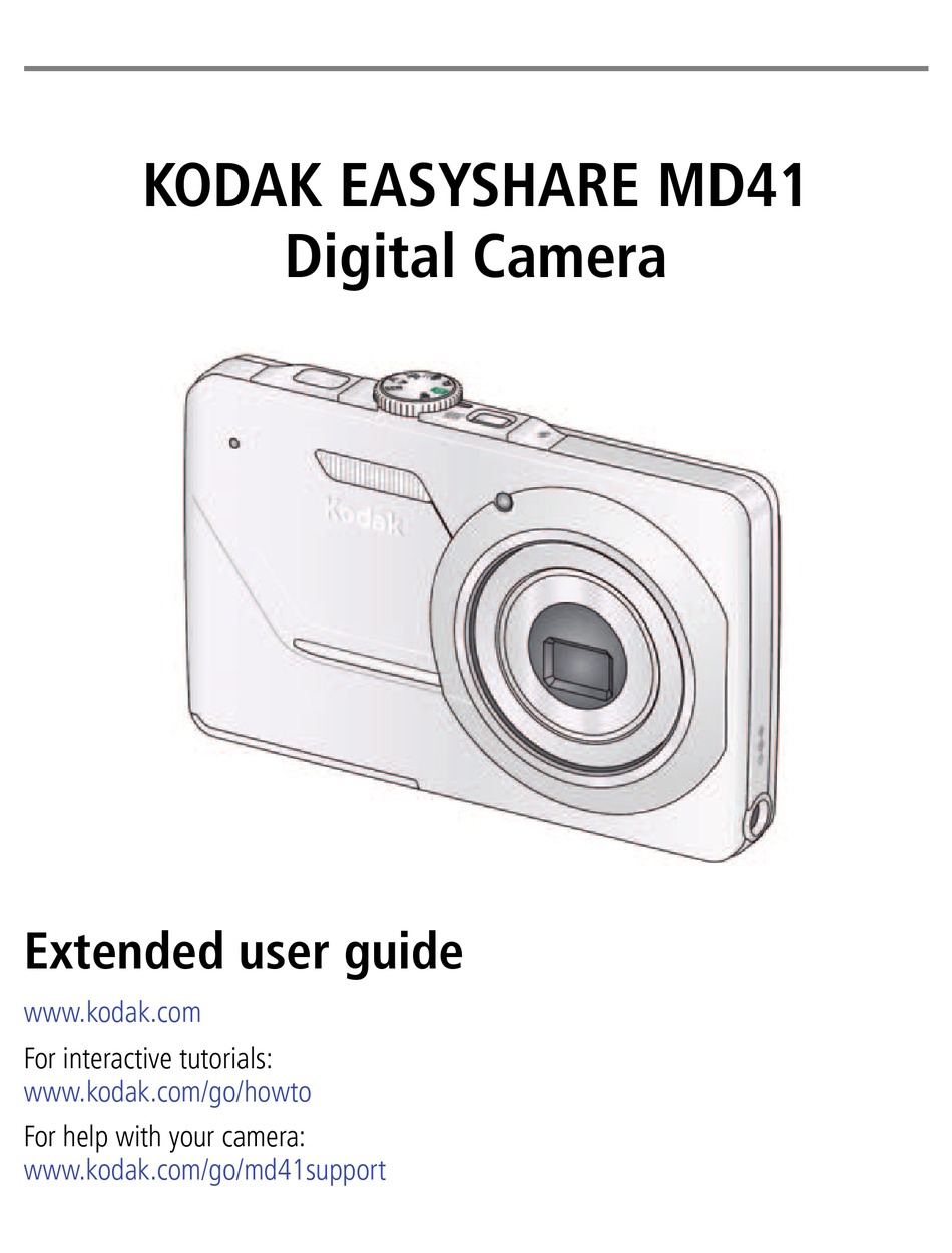 KODAK MD41 EXTENDED GUIDE EXTENDED USER MANUAL Pdf Download ManualsLib