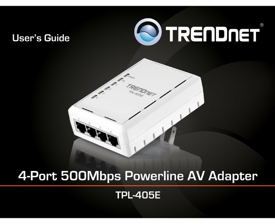 trendnet powerline adapter utility