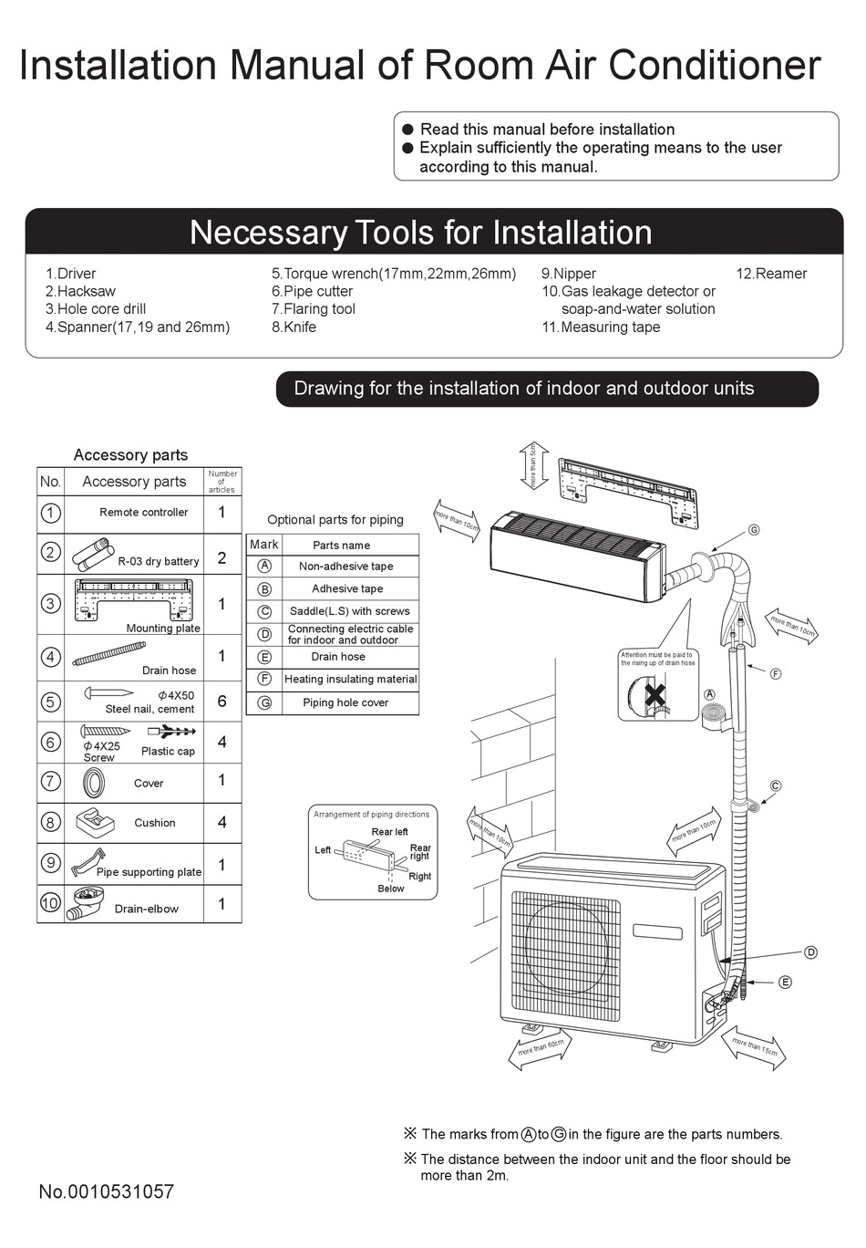 HAIER HSU-12H03 INSTALLATION MANUAL Pdf Download | ManualsLib