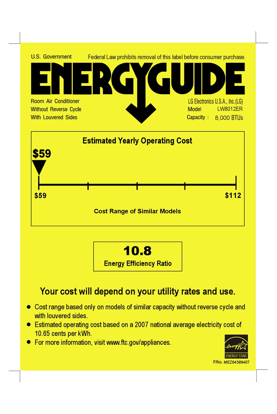 LG LW8012ER ENERGY MANUAL Pdf Download ManualsLib