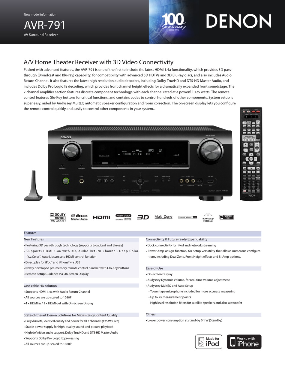 denon avr 791 firmware update