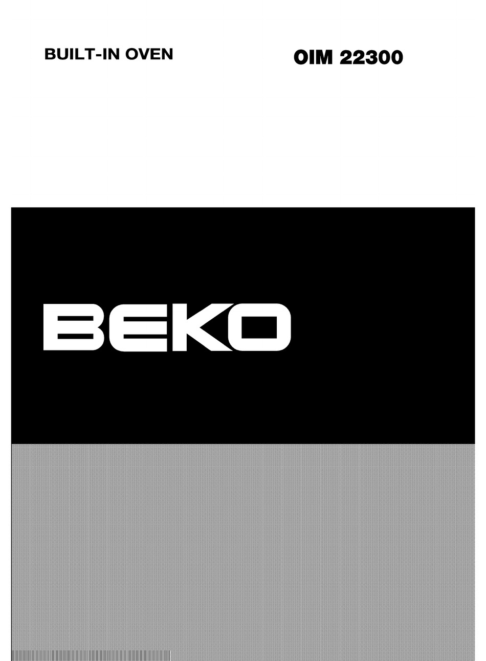 BEKO OIM 22300 OPERATING INSTRUCTIONS MANUAL Pdf Download | ManualsLib