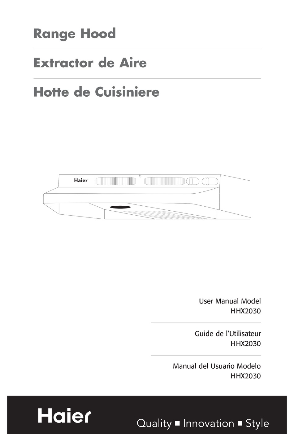HAIER HHX2030 0505 USER MANUAL Pdf Download ManualsLib