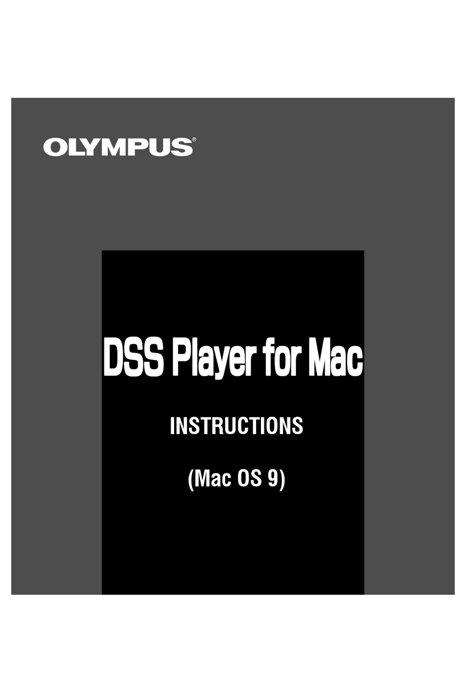 olympus dss player for dss