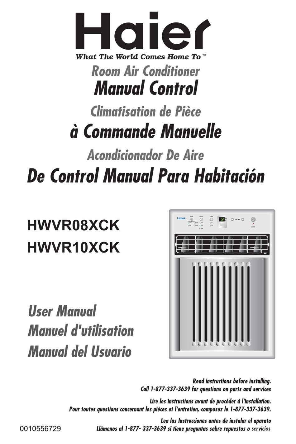 HAIER HWVR XCK USER MANUAL Pdf Download ManualsLib