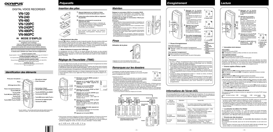 Olympus vn 120pc как передать запись на компьютер