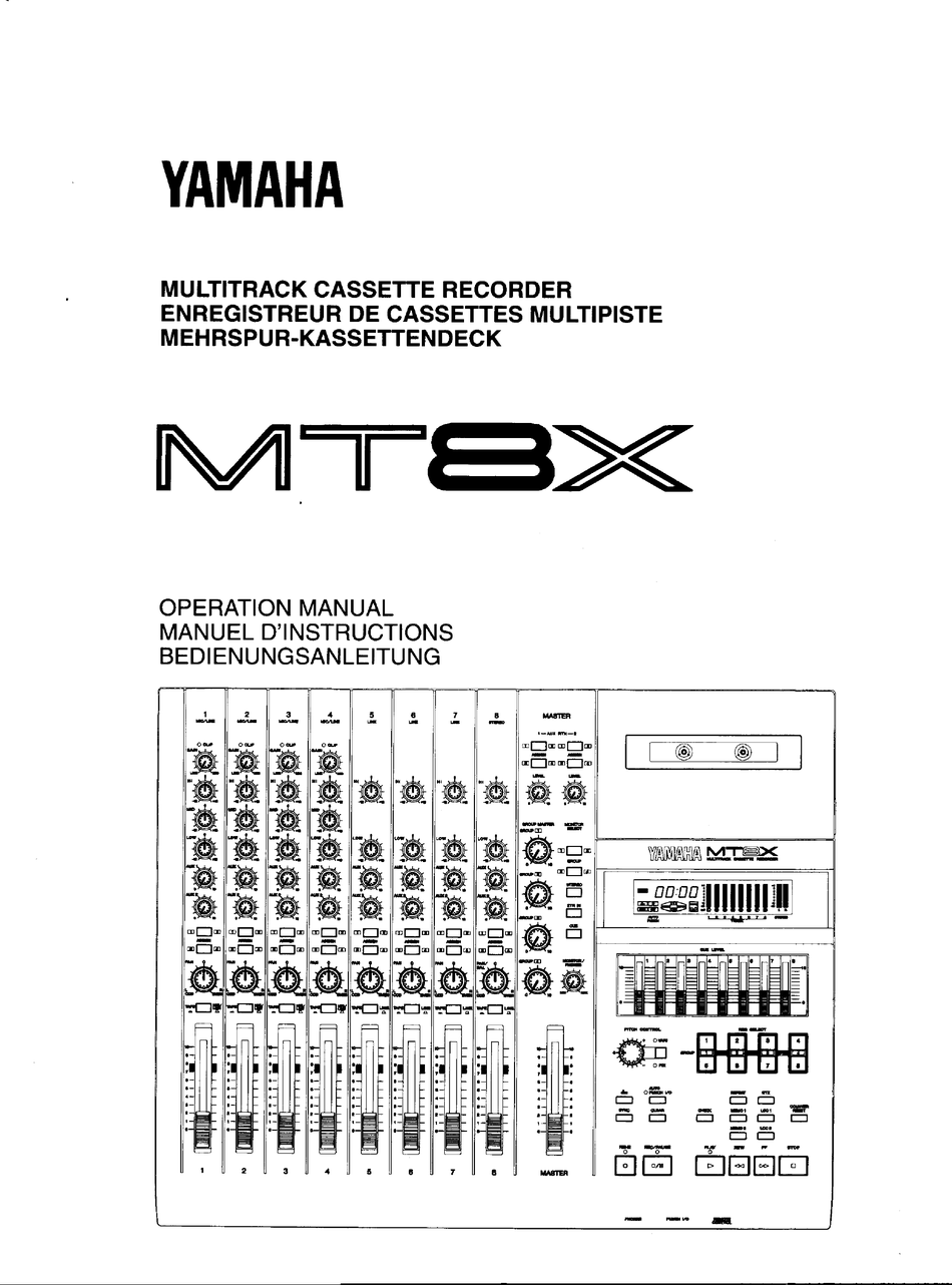 YAMAHA MT8X OPERATION MANUAL Pdf Download | ManualsLib