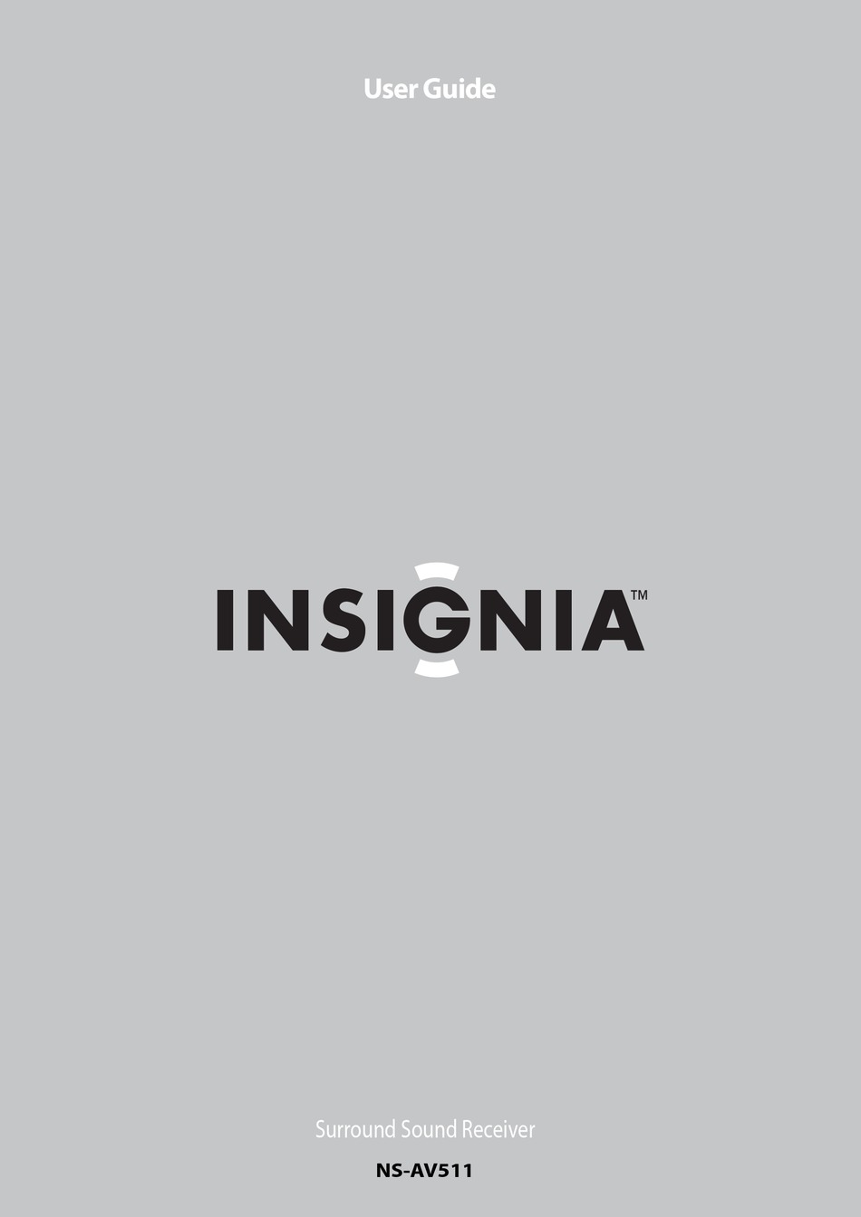 INSIGNIA NS-AV511 USER MANUAL Pdf Download | ManualsLib