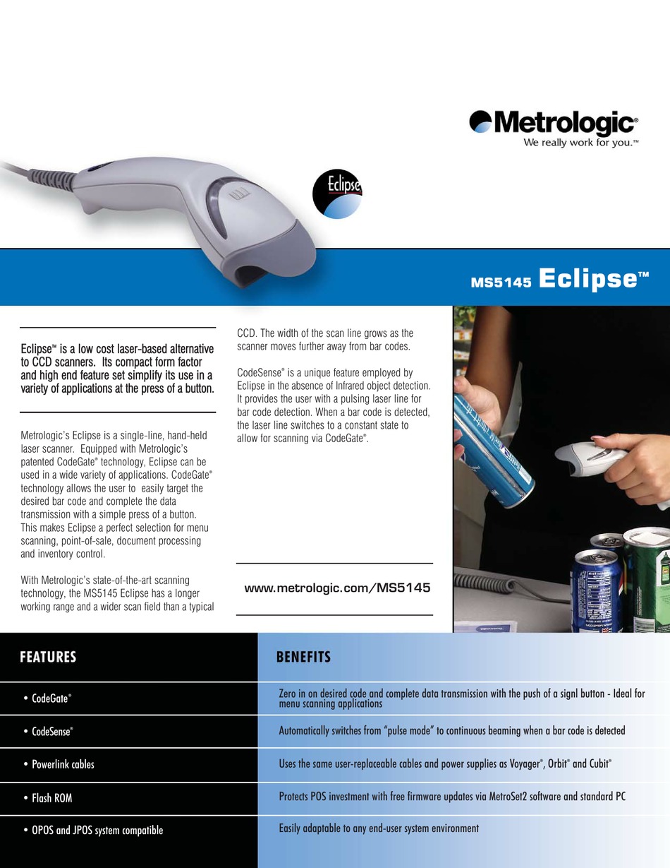 METROLOGIC MK5145-31A38 SPECIFICATIONS Pdf Download | ManualsLib