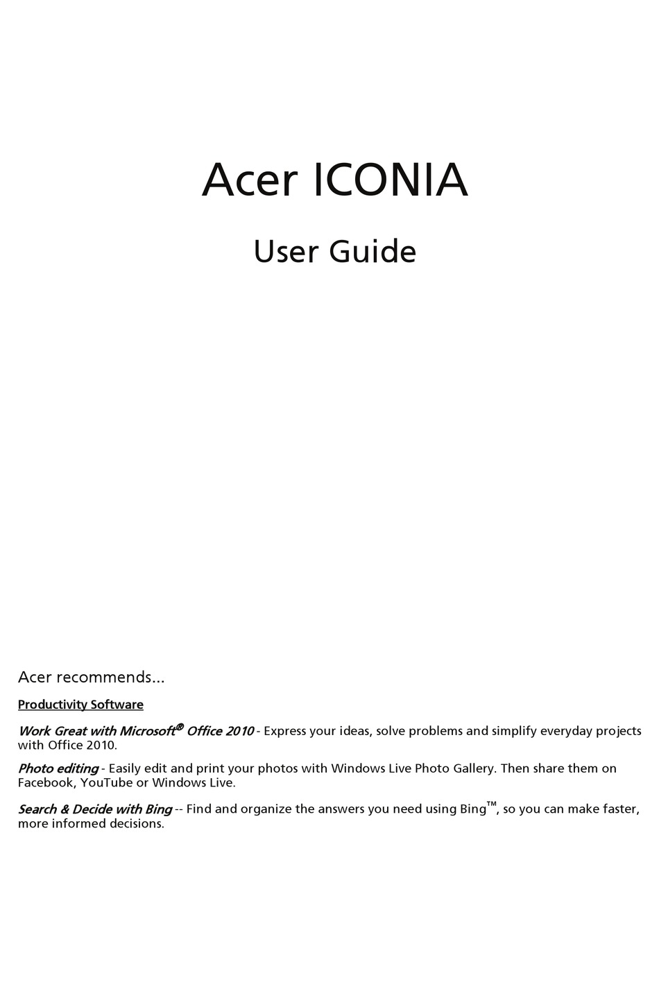 Acer ring software download