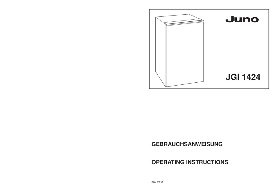 JUNO JGI1424 OPERATING INSTRUCTIONS MANUAL Pdf Download ManualsLib