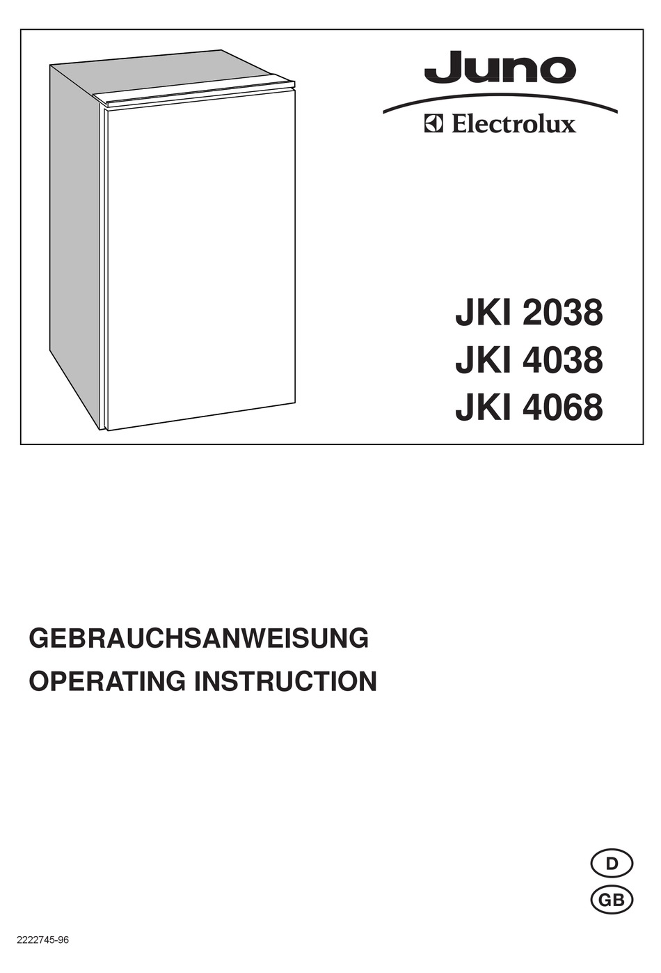 JUNO JKI 2038 OPERATING INSTRUCTION Pdf Download ManualsLib