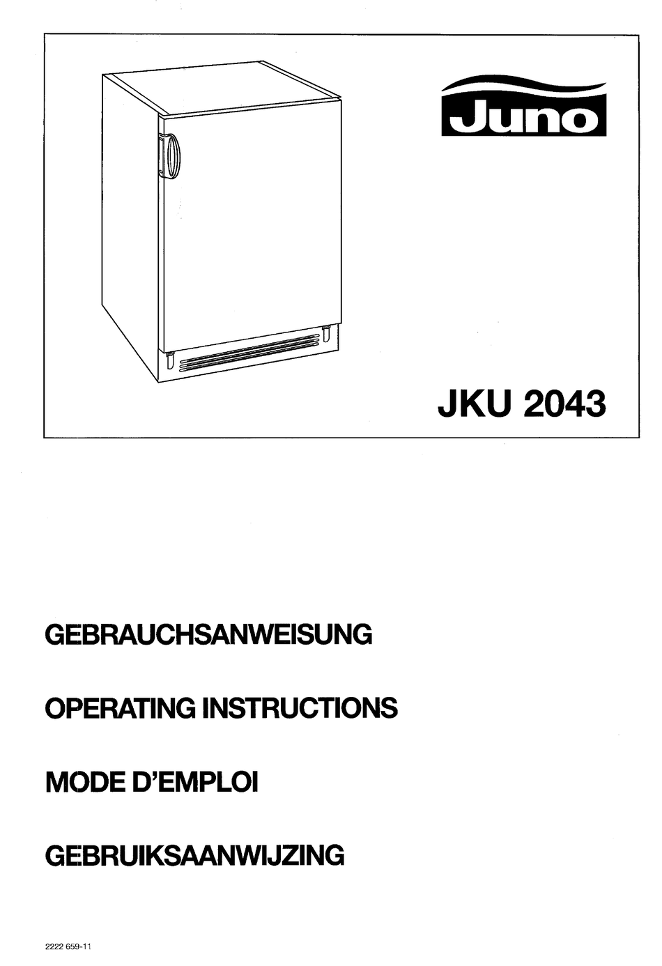 JUNO JKU2043 OPERATING INSTRUCTIONS MANUAL Pdf Download ManualsLib