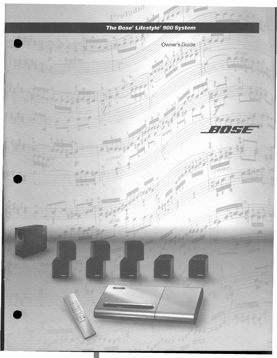 BOSE LIFESTYLE 900 OWNER'S MANUAL Pdf Download ManualsLib