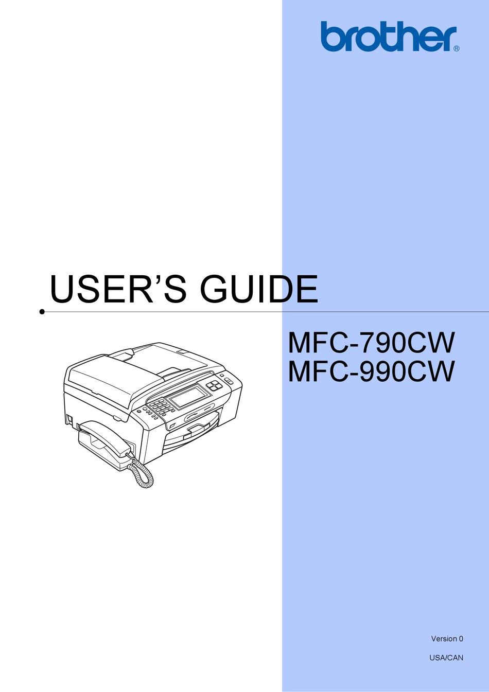 BROTHER MFC-790CW USER MANUAL Pdf Download | ManualsLib