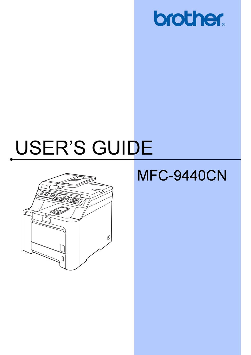 Vært for Sinis pensionist BROTHER MFC-9440CN USER MANUAL Pdf Download | ManualsLib