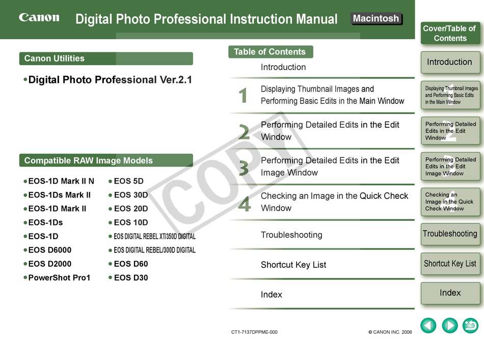 CANON EOS 10D INSTRUCTION MANUAL Pdf Download ManualsLib
