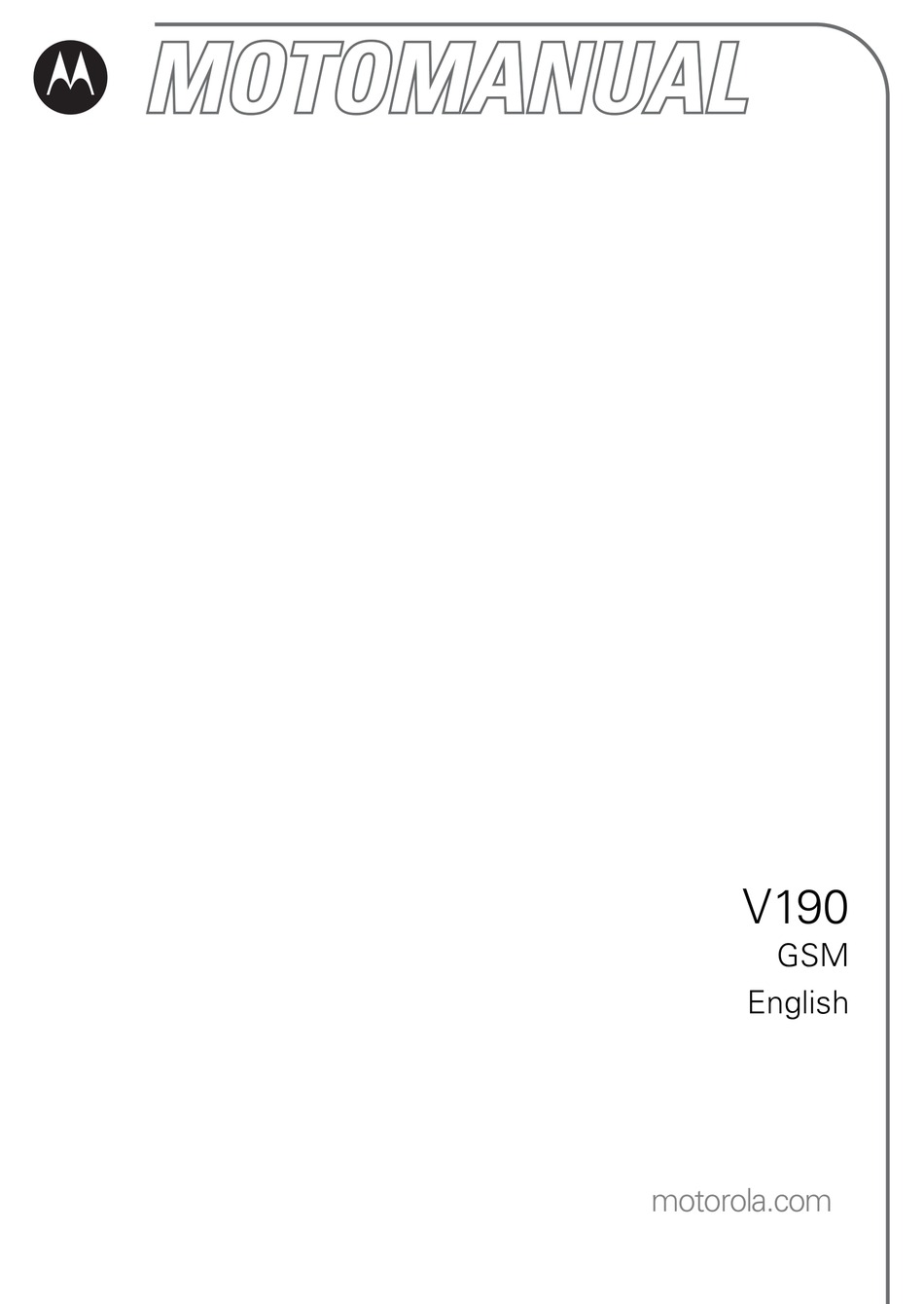 Motorola V190 Manual Pdf Download Manualslib