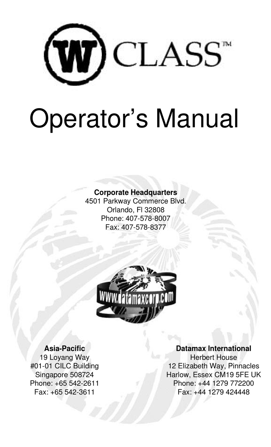 Datamax W 68 Operator S Manual Pdf Download Manualslib