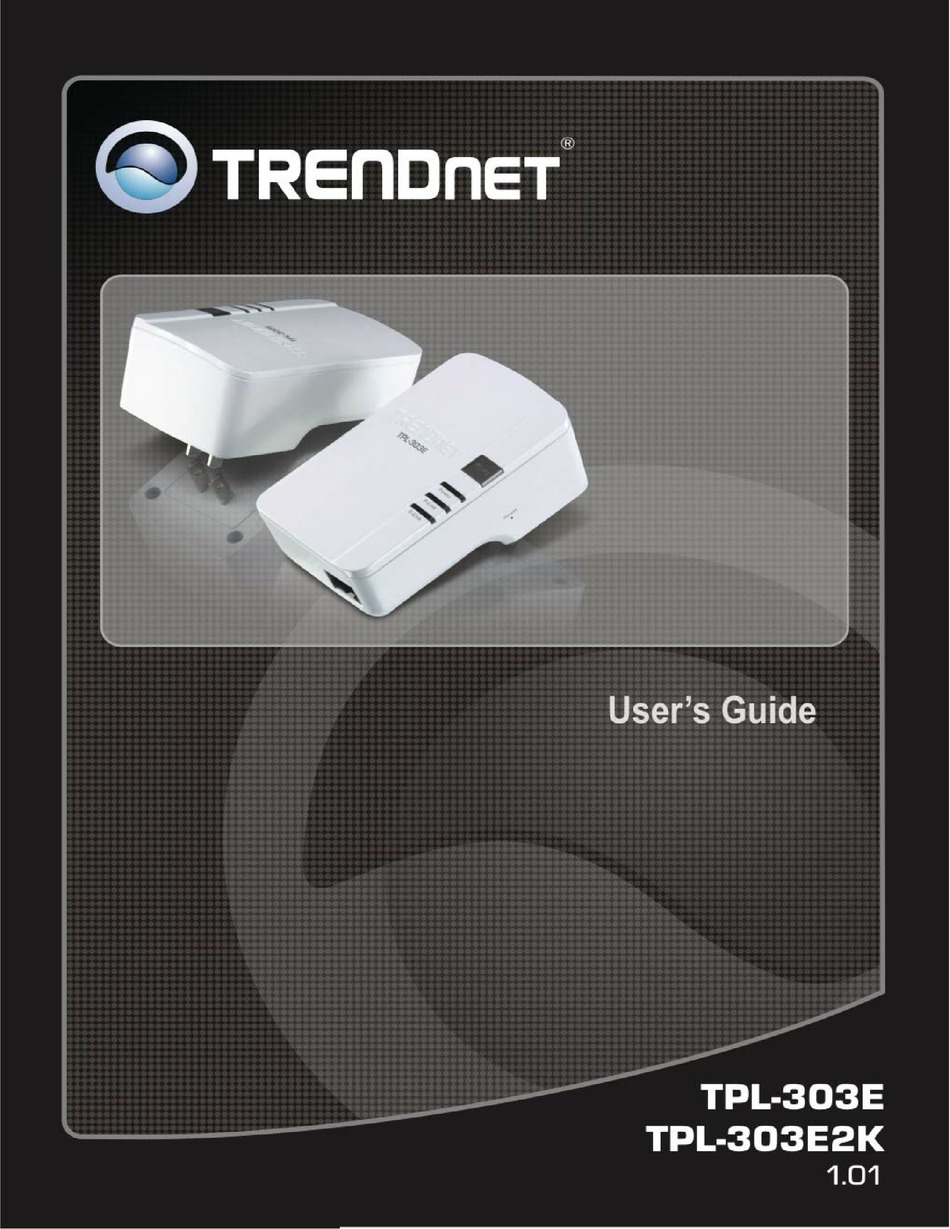 TRENDnet 200 Mbps Powerline Ethernet AV Adapter TPL-303E White 