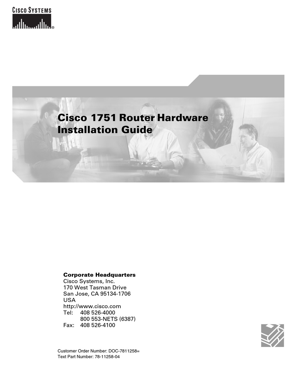 CISCO 1751V HARDWARE INSTALLATION MANUAL Pdf Download | ManualsLib