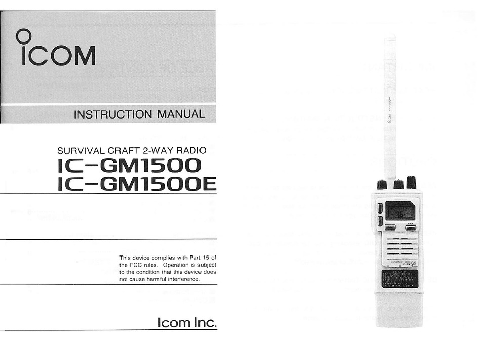 ICGM1500 INSTRUCTION MANUAL Pdf Download ManualsLib