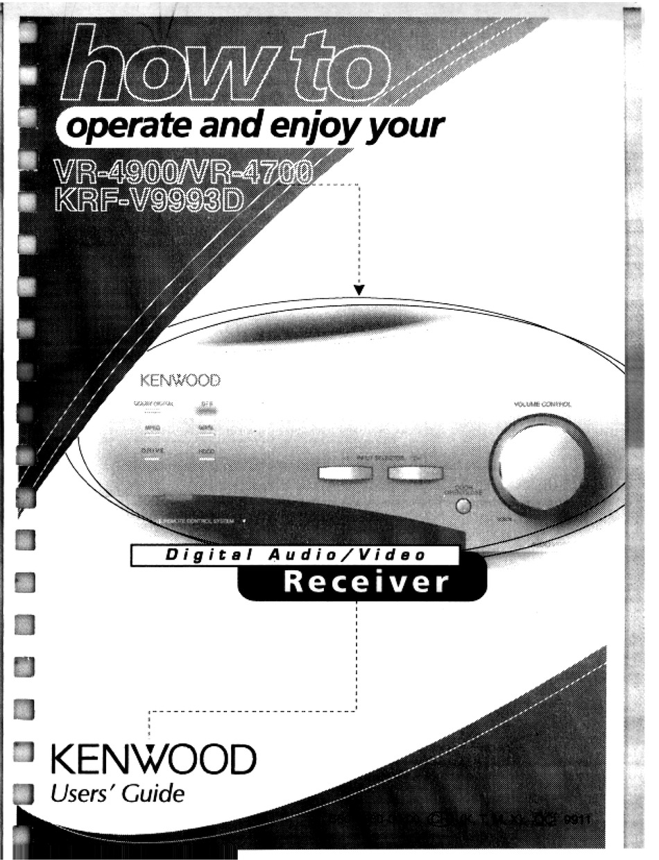 KENWOOD KRF-V9993D USER MANUAL Pdf Download | ManualsLib
