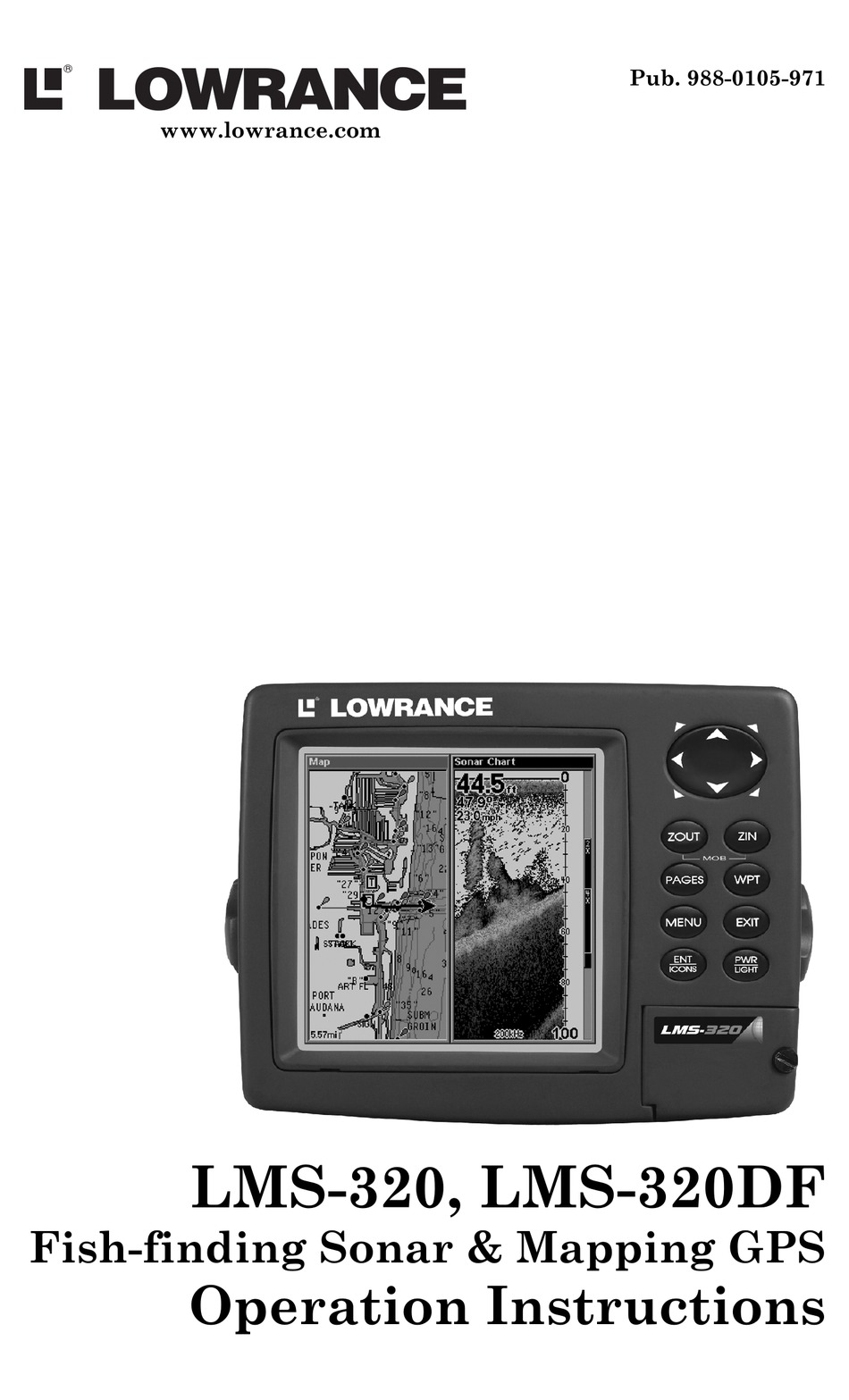 LOWRANCE LMS-320 OPERATION INSTRUCTIONS MANUAL Pdf Download | ManualsLib