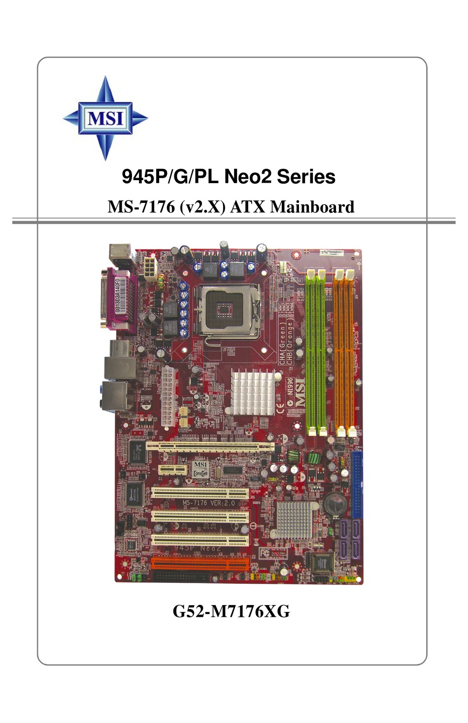 Msi 945g Neo2 Series User Manual Pdf