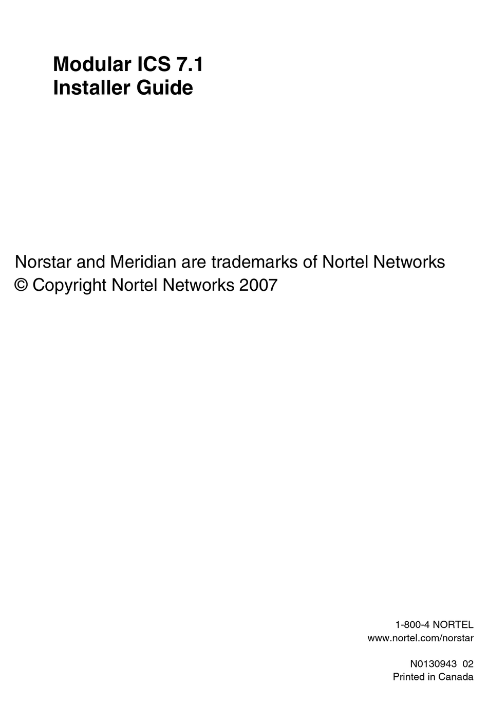 Nortel Ics Install Manual Pdf