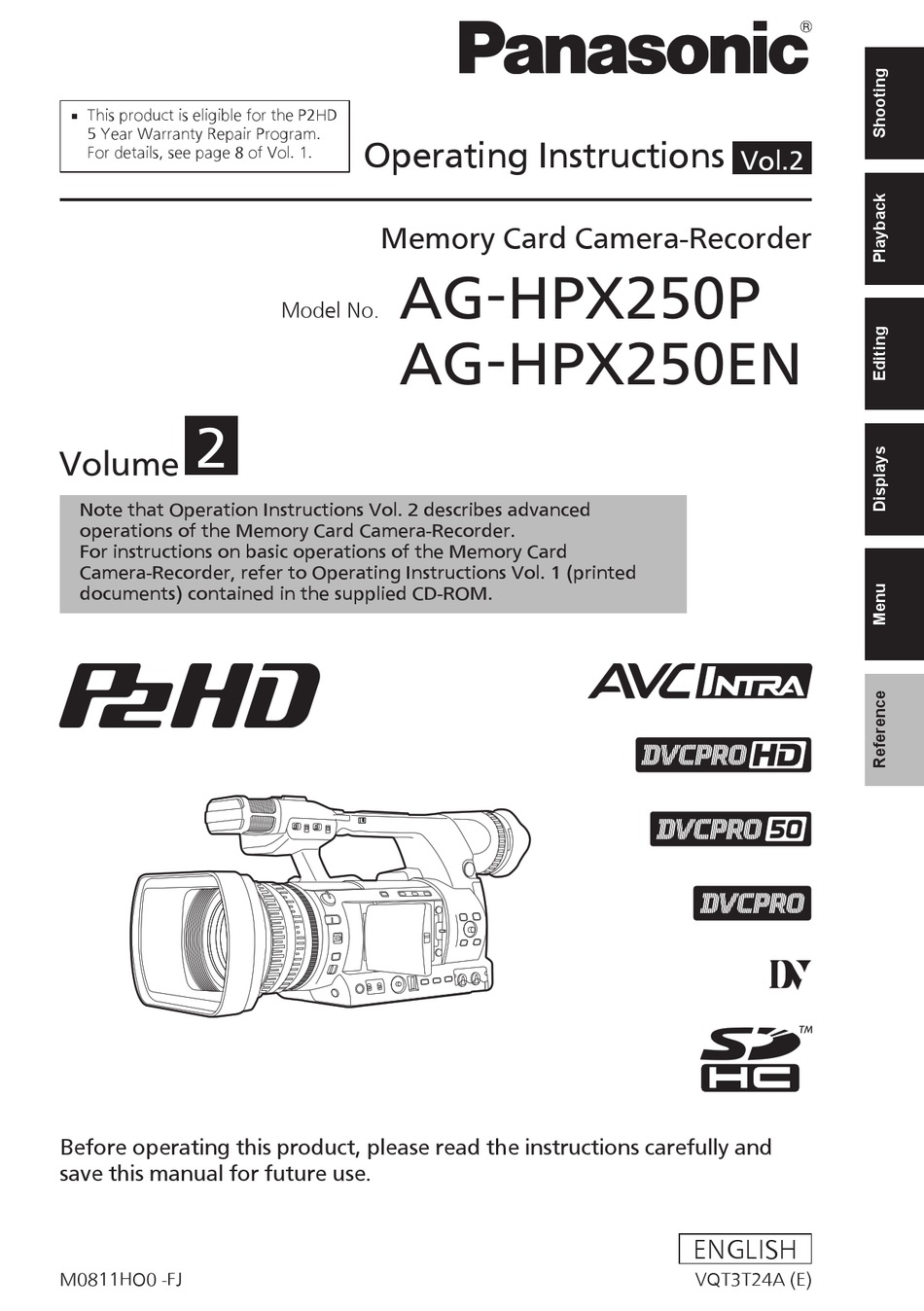 panasonic p2 250 camera panasonic p2 250 camera