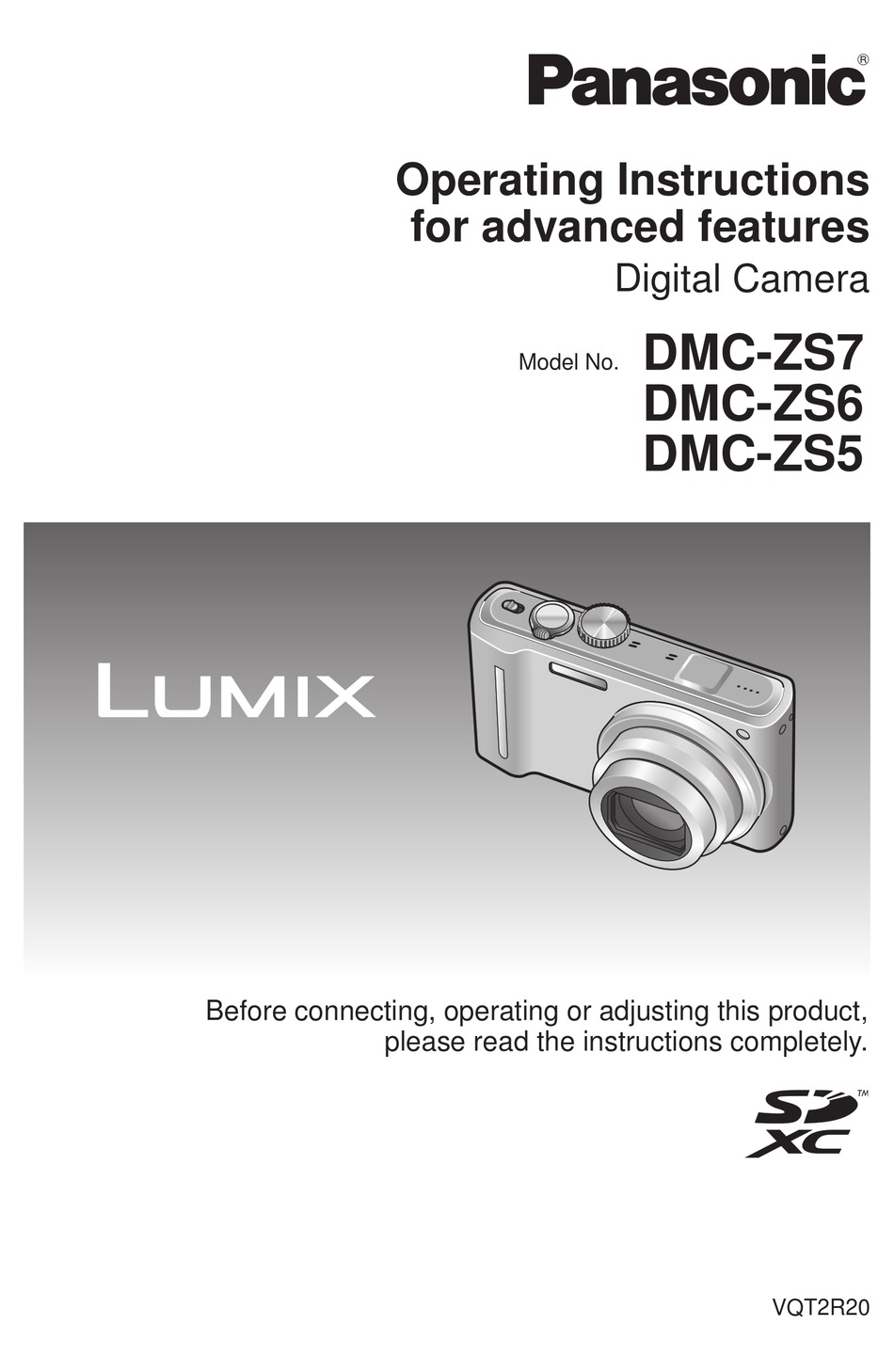 PANASONIC LUMIX DMC-ZS5 OPERATING INSTRUCTIONS MANUAL Pdf Download