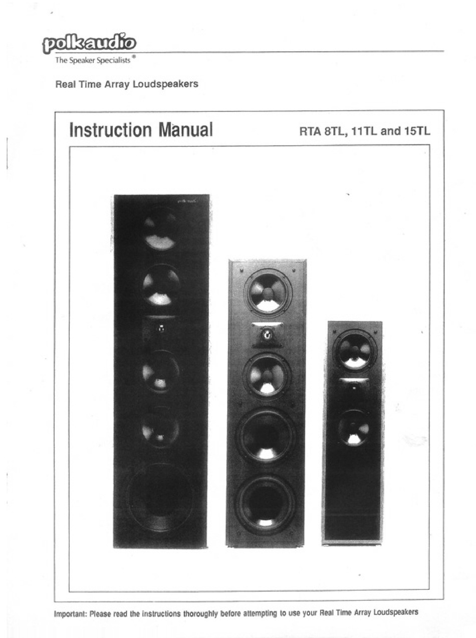 Polk Audio Rta Manual Pdf Download Manualslib