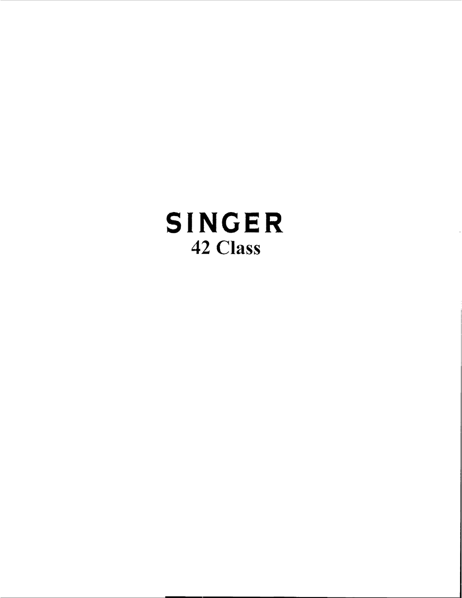 SINGER 42 MANUAL Pdf Download | ManualsLib