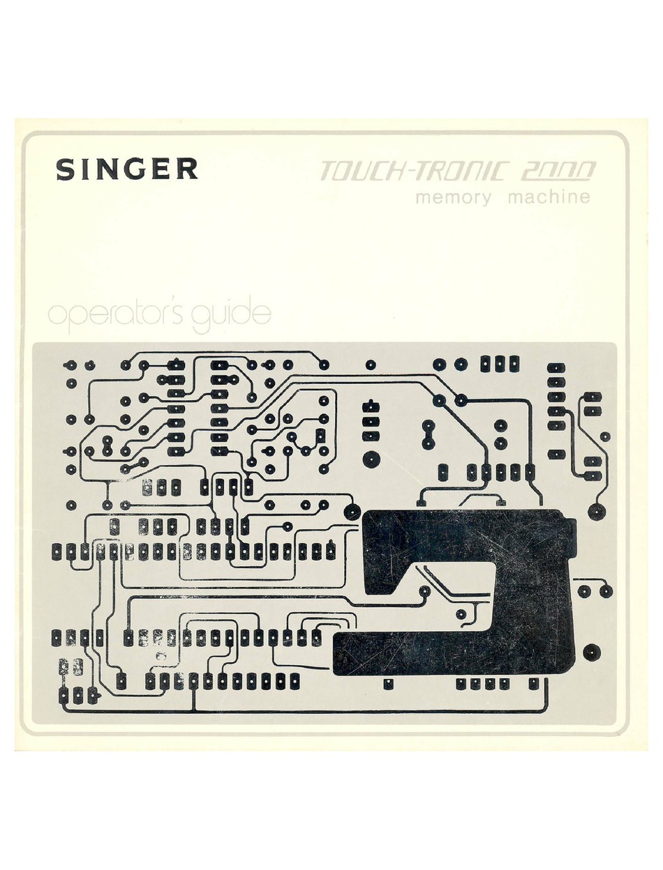 SINGER TOUCHTRONIC 2000 MANUAL Pdf Download ManualsLib