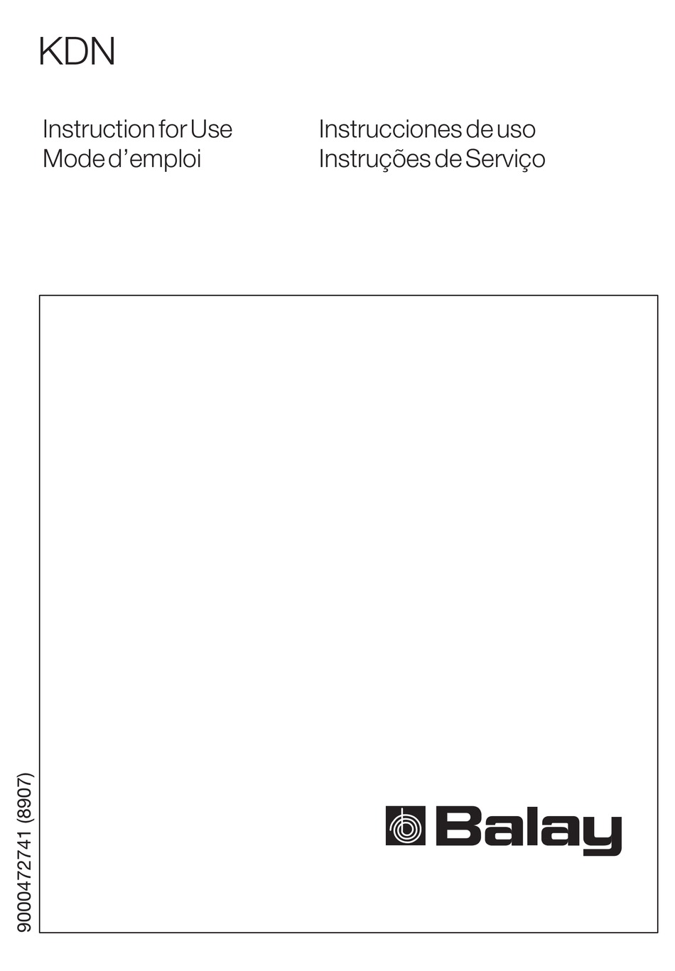 BALAY 3FFB3420 INSTRUCTIONS FOR USE MANUAL Pdf Download ManualsLib