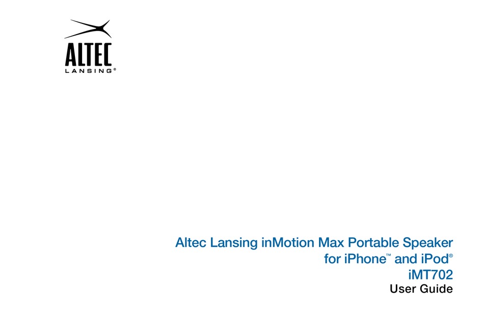 altec lansing imt702