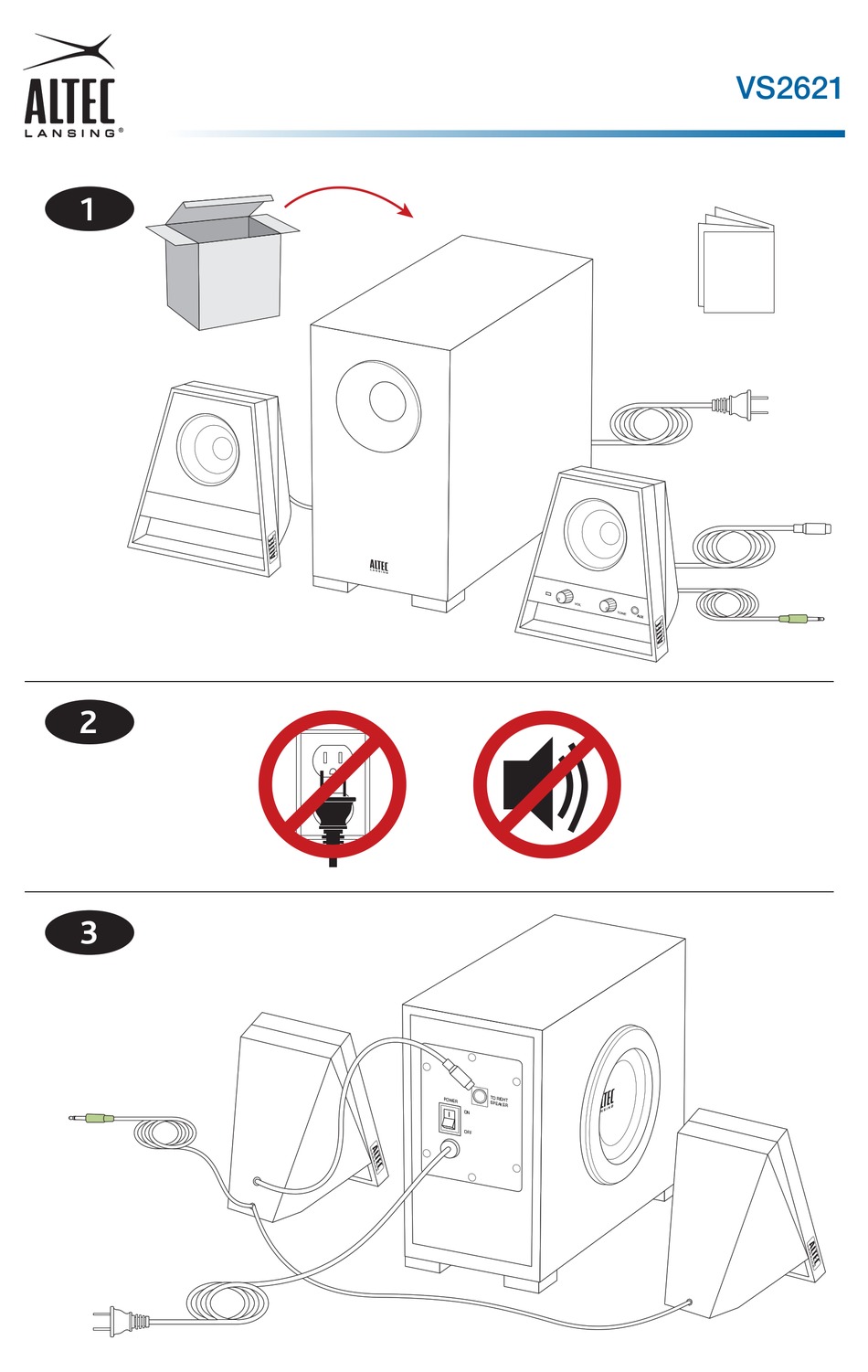 Speaker altec 2024 lansing vs2621