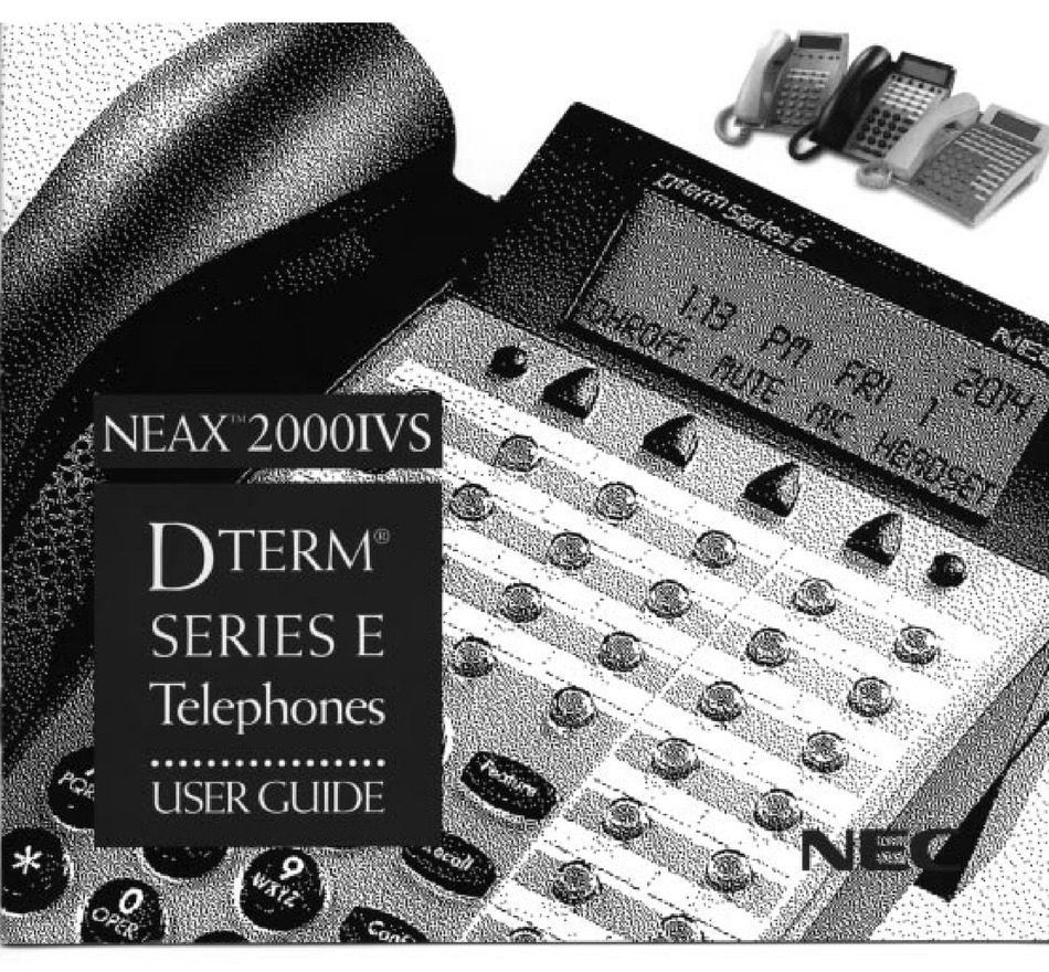 NEC DTERM SERIES E MANUAL Pdf Download | ManualsLib