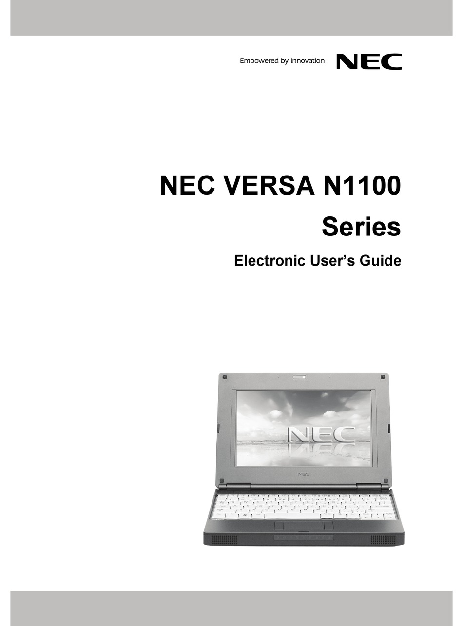 Nec Versa N1100 Series User Manual Pdf Download Manualslib