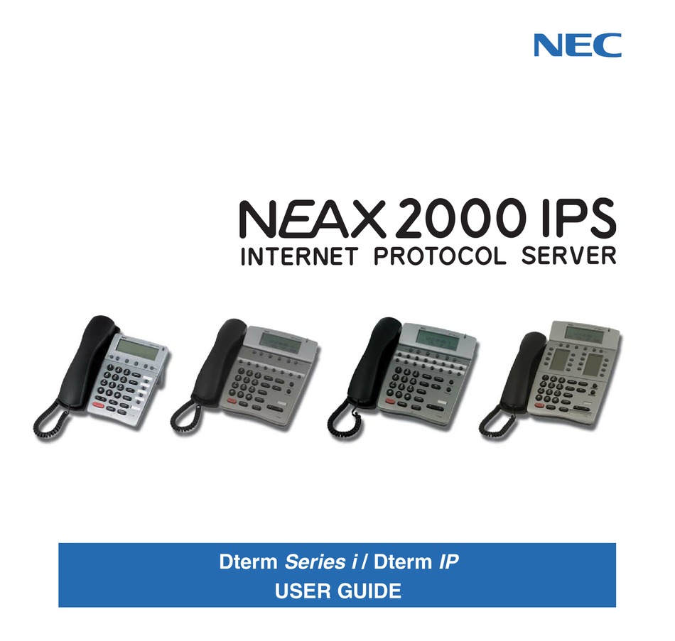 Nec Neax 2000 Ips User Manual Pdf Download Manualslib