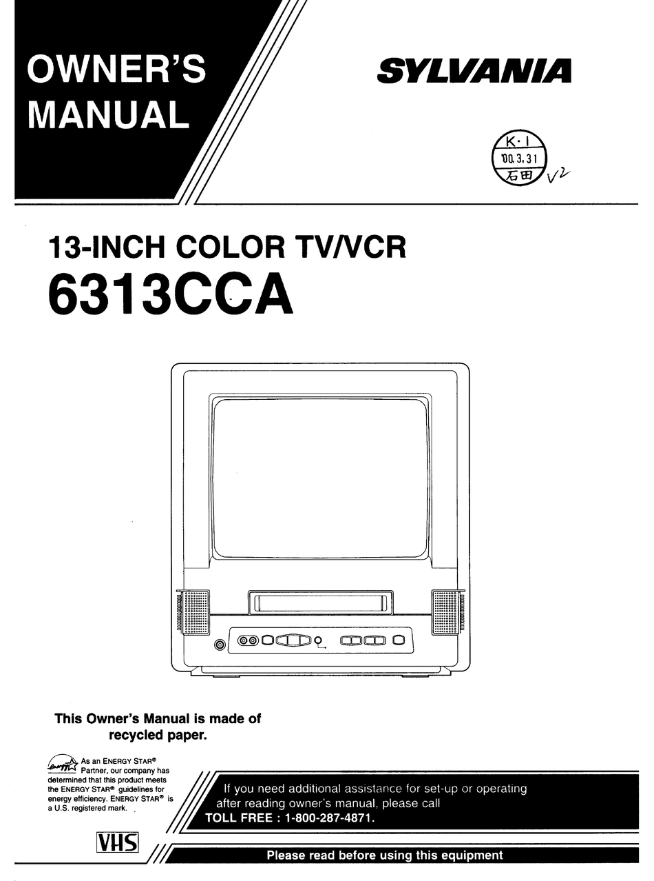 SYLVANIA 6313CCA OWNER'S MANUAL Pdf Download | ManualsLib