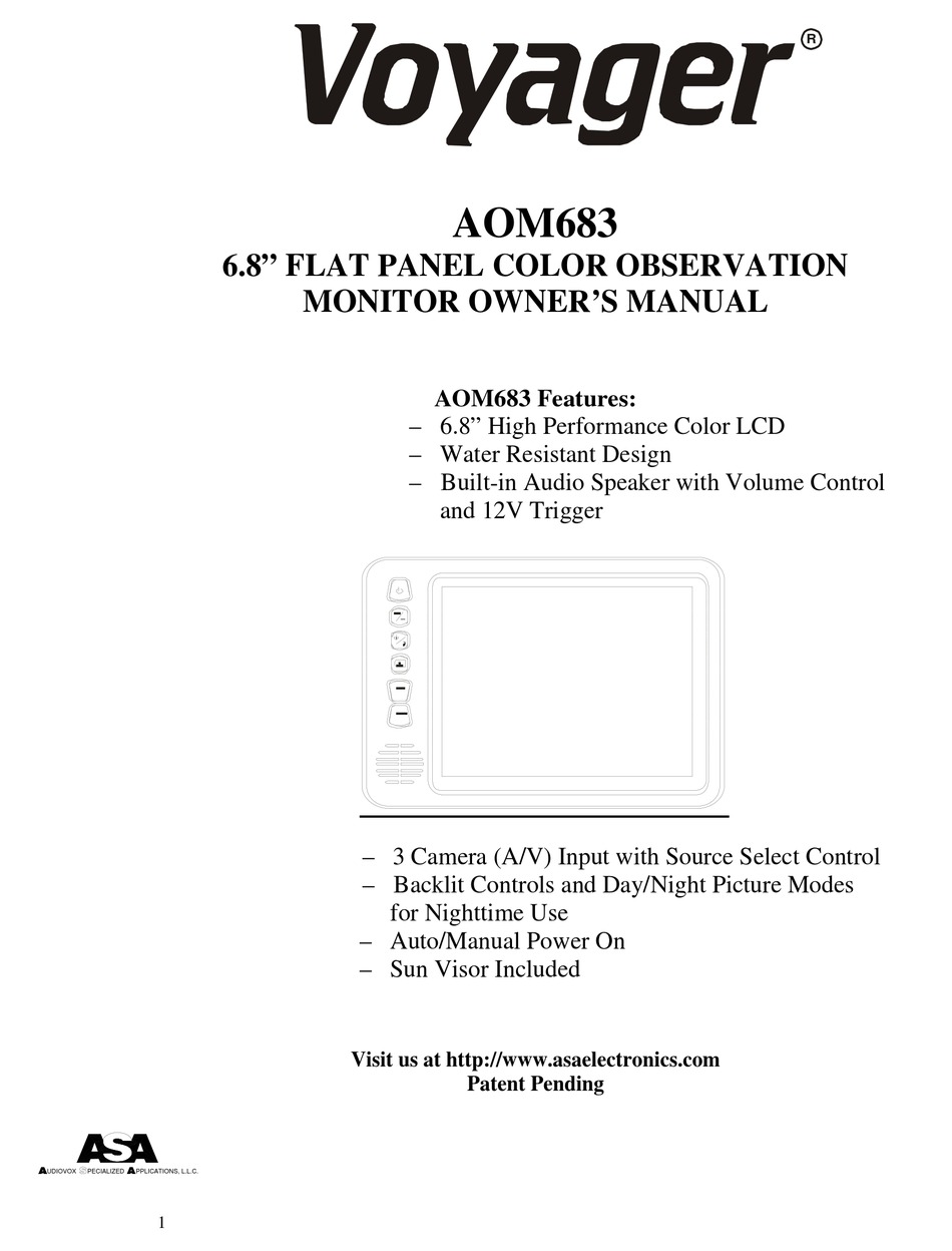 VOYAGER AOM683 OWNER'S MANUAL Pdf Download | ManualsLib