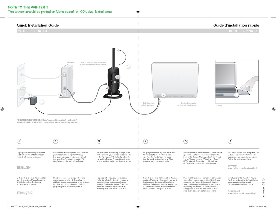 BELKIN F5D7234-4 QUICK INSTALLATION MANUAL Pdf Download | ManualsLib