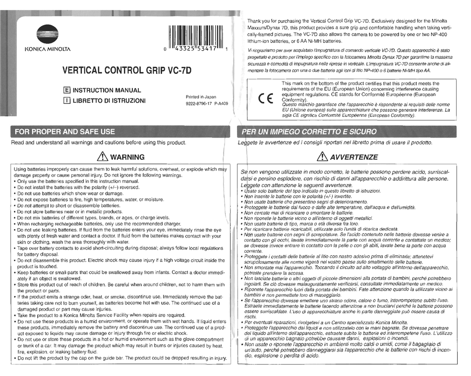 minolta vc 7d ir remote contro lrc 3 manual pdf download manualslib